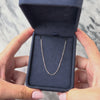 Vintage Italian Platinum 1.4mm Sleek Cable Chain - Video showing the piece