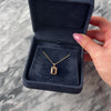 Estate 14k Rose Gold 1.33ct Smoky Quartz Diamond Modern Rectangular Pendant - Video showing the piece