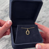 Vintage 10k Yellow Gold 1ct Onyx Frilly Bezel Charm / Pendant - Video showing the piece