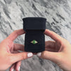 Vintage 14k Yellow Gold 3.53ct Jade Diamond Bright Glittering Shoulder Ring - Video showing the piece