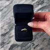 Vintage 14k Yellow Gold Emerald Diamond Bypass Ring - Video showing the piece