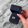 Antique Heavy 14k Yellow & White Gold 3.9ct Blue Zircon Mesmerizing Decorated Dome Ring - Video showing the piece