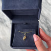 Antique Art Nouveau 14k Rosy Yellow Gold Lady & Crescent Moon Charm / Pendant - Video showing the piece