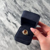 Vintage 14k Yellow & White Gold 3.73ct Citrine Diamond Bold Rope Border Oval Ring - Video showing the piece
