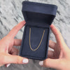 Vintage 14k Rosy Yellow Gold 1.65mm Classic Timeless Curb Chain - Video showing the piece