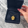 Antique 18k Yellow Gold Beautiful Textured Pansy Bloom Charm / Pendant - Video showing the piece