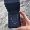 Vintage Platinum Simple Wheat Chain Link Necklace - Video showing the piece