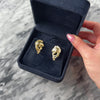 Vintage 18k Yellow & Rosy Yellow Gold Gurgling Fish Omega-Back Earrings - Video showing the piece