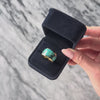 Vintage Large 14k Yellow Gold Turquoise Mosaic Statement Ring - Video showing the piece