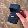 Vintage Platinum .82cttw Diamond Classic Baguette Line Band Ring 4.75