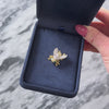Vintage 18k Yellow & White Gold Emerald Diamond Whimsical Bug Brooch / Pin - Video showing the piece