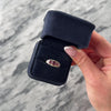 Vintage 14k Yellow & White Gold 1.57cttw Berry Garnet Diamond Vibrant Bezel Trio Ring - Video showing the piece