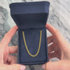 Vintage Italian 14k Yellow Gold 3.95mm (Link) Flat Accented Cable Chain - Video showing the piece