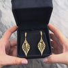 Estate Kat Florence 18k Yellow Gold [Custom Carat] Spectacular Sparkling Open Dangle Earrings - Video showing the piece