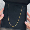 Vintage 14k Yellow Gold 1.9mm Stunning Sinuous Dimensional Box Chain - Video showing the piece