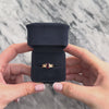 Vintage 10k Yellow Gold 1.4ct Garnet Framed Brushed Shoulder Ring - Video showing the piece