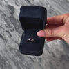 Vintage 10k Yellow Gold Emerald Cut Amethyst Diamond Ring  - Video showing the piece