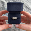 Vintage Heavy Platinum Diamond Striped Bar Ring - Video showing the piece