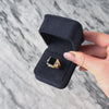 Vintage 10k Yellow Gold 2.28ct Onyx Diamond Geometric Modernist Statement Ring - Video showing the piece