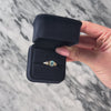 Vintage 14k Yellow Gold Blue Topaz Diamond Ring - Video showing the piece