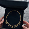 Vintage Italian 18k Yellow Gold Substantial Fringe Collar Necklace - Video showing the piece