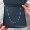 Vintage 14k Yellow Gold 3.3mm Alternating Textured Peanut Link Chain - Video showing the piece