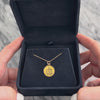 Vintage 18k Yellow & Rosy Yellow Gold Textured Libra Zodiac Medallion Charm / Pendant - Video showing the piece