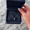 Vintage Italian Small 18k White Gold Diamond Ribbon Twirl Pendant - Video showing the piece