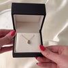 Vintage Italian 14K Rose Gold Diamond Teardrop Pendant / Necklace 18" - Video showing the piece