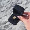 Vintage 14k Yellow Gold Pearl Emerald, Diamond Bouquet Statement Ring - Video showing the piece