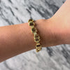 Vintage Italian 14k Yellow Gold Stacked Link Bracelet - Video showing the piece
