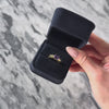 Vintage 14k Yellow Gold 1ct Amethyst Diamond Modern East-West Ring - Video showing the piece