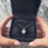 Vintage 14k Yellow Gold 1.2cttw Opal Mesmerizing Iridescent Halo Pendant - Video showing the piece
