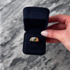 Estate 10k Yellow Gold .2cttw Diamond Signet Style Ring  - Video showing the piece