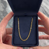 Vintage 18k Yellow Gold Flat Link Cable 2.9mm (At Link) Chain - Video showing the piece