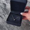 Vintage Small 14k White Gold Brushed Finish Slide Pendant - Video showing the piece