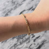 Antique 14k Rosy Yellow Gold Trombone Link Watch Chain Bracelet - Video showing the piece