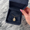 Vintage 14k Yellow & White Gold Diamond Dazzling Dimensional Teardrop Pendant - Video showing the piece