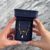 Antique 14k Yellow Gold 2.1cttw Amethyst Seed Pearl Heart Lavalier Necklace - Video showing the piece