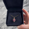 Vintage 14k Yellow Gold 4.71cttw Amethyst 1.04cttw Ruby Vibrant Encrusted Bobble Charm / Pendant - Video showing the piece