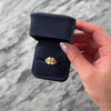 Vintage 14k Yellow Gold 1.34cttw Green Yellow Sapphire Vibrant Channel Shoulder Ring - Video showing the piece