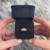 Antique 14k Yellow Gold Diamond Swirling Decorated Delicate Belcher-Set Ring - Video showing the piece