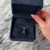 Vintage Small 14k Yellow Gold Adorable Dimensional Wishbone Charm / Pendant - Video showing the piece
