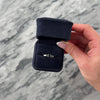 Vintage 14k White Gold .85cttw Blue Sapphire Diamond Glittering Night Sky Trio Ring - Video showing the piece
