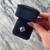 Vintage 14k Yellow Gold 1.64ct Blue Sapphire Diamond Ornate Scroll Halo Ring - Video showing the piece