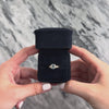 Vintage 10k Yellow & White Gold 1.77ct Aquamarine Diamond Wonderful Ribbed Shoulder Ring - Video showing the piece