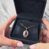 Vintage 10k Yellow Gold 5.52ct Amethyst Elegant Satin Cabled Bezel Pendant - Video showing the piece