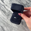 Vintage Hidalgo 18k White Gold Diamond Stackable Crossover Blue Enamel Pavã© Band Ring - Video showing the piece