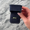Vintage 18k Yellow Gold Emerald Diamond Evergreen Alternating Channel Band Ring - Video showing the piece