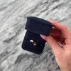 Vintage 14k Yellow Gold 1.04ct Berry Garnet Diamond Gleaming Bright Bypass Ring - Video showing the piece